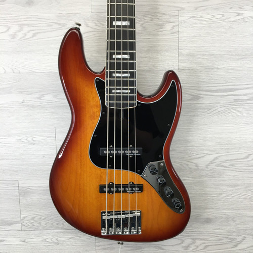 Vist Large View of Product Image Which is Used Sire MARCUS MILLER V7 5 -MODS J Type Bass Guitar Cherry Sunburst 5-String