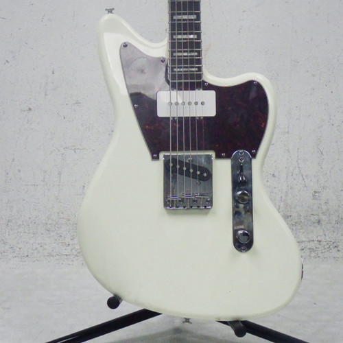 Vist Large View of Product Image Which is Used Squier Paranormal Offset Telecaster Sj Offset Double Cutaway Electric Guitar White 6-String