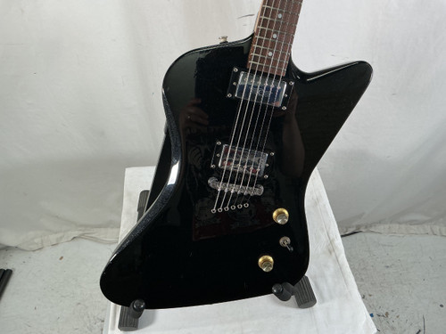 Vist Large View of Product Image Which is Used Epiphone SLASHER 2001 MIK Offset Double Cutaway Electric Guitar Black 6-String