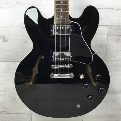 Vist Large View of Product Image Which is Used Epiphone ES335 IG Ebony Semi-Hollow Electric Guitar