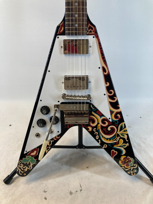 Vist Large View of Product Image Which is Used Epiphone Jimi Hendrix Love Drops Flying V Left-Handed