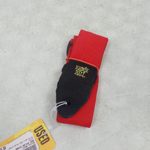 Vist Large View of Product Image Which is Used Ernie Ball RED NYLON STRAP Guitar Accessory