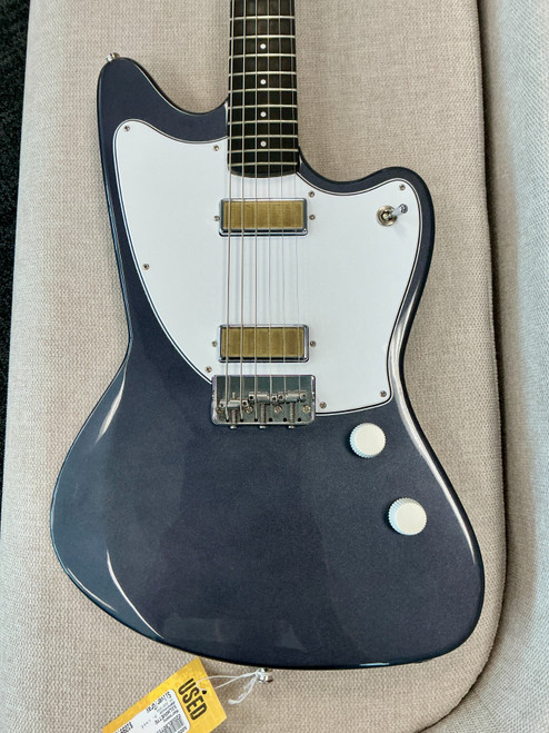 Vist Large View of Product Image Which is Used 2020 Harmony SILHOUETTE S Type Electric Guitar Silver/Gray 6-String
