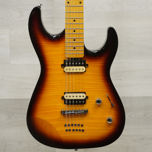 Vist Large View of Product Image Which is Used Davison Double Cut Electric Guitar Tobacco Sunburst 12-String