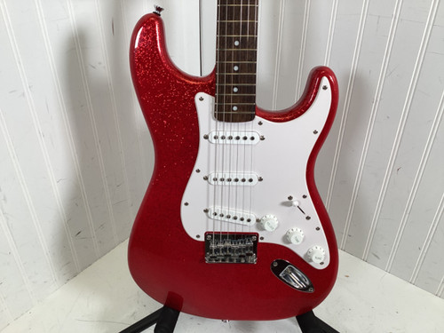 Vist Large View of Product Image Which is Used Squier FSR BULLET STRAT S Type Electric Guitar Red 6-String
