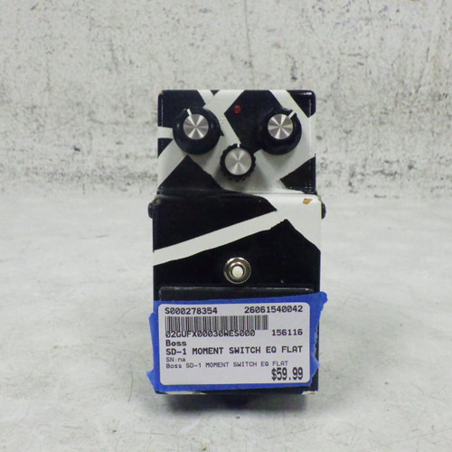 Vist Large View of Product Image Which is Used Boss SD-1 moment Switch EQ FLAT Distortion Pedal
