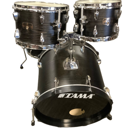 Vist Large View of Product Image Which is Used Tama 4 PC IMPERIAL STAR W/ TOM MOUNTS Drum Kit Black 20" Kick Drum