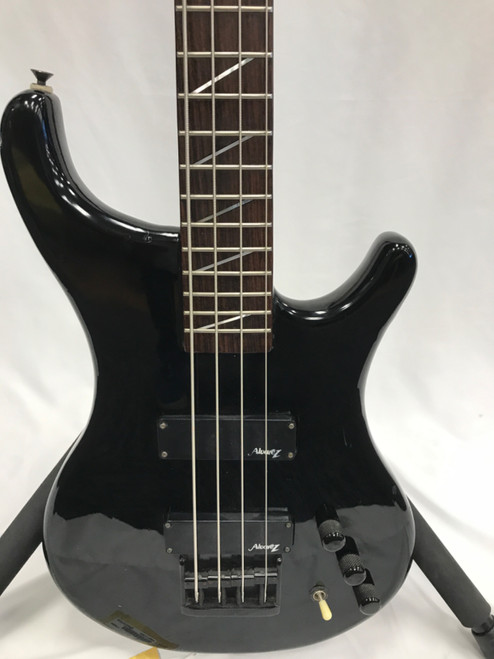 Vist Large View of Product Image Which is Used Alvarez PANTERA Modern Metal Bass Guitar Black 4-String