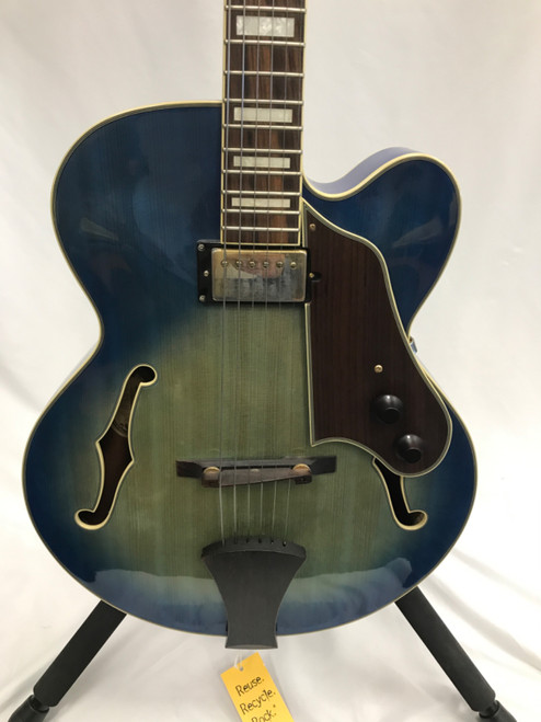 Vist Large View of Product Image Which is Used Ibanez AFJ91 Semi-Hollow Electric Guitar Blue 6-String