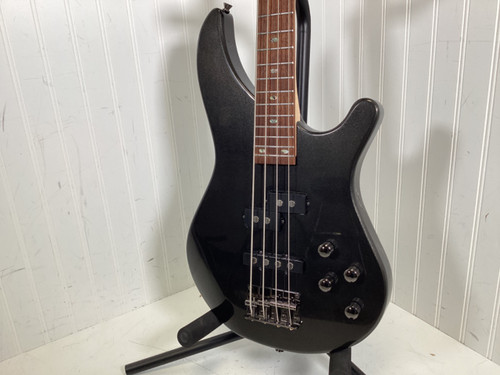 Vist Large View of Product Image Which is Used Mitchell MB200GM P Type Bass Guitar Silver/Gray 4-String