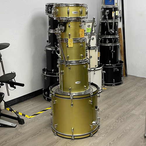 Vist Large View of Product Image Which is Used Pearl 5PC FORUM SERIES Drum Shell Kit Goldtop
