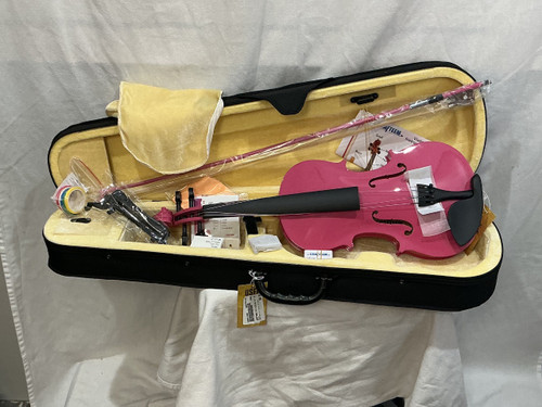 Vist Large View of Product Image Which is Used CRAFTEEM 4/4 VIOLIN KIT PINK Violin 4/4 Size