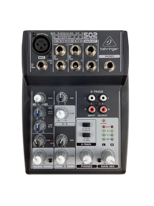 Vist Large View of Product Image Which is Used Behringer XENYX 502 - 5 Channel Mixer w/AC