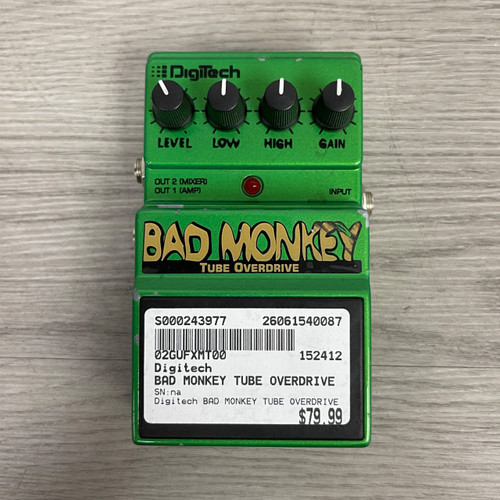 Vist Large View of Product Image Which is Used Digitech BAD MONKEY TUBE OVERDRIVE Overdrive Pedal