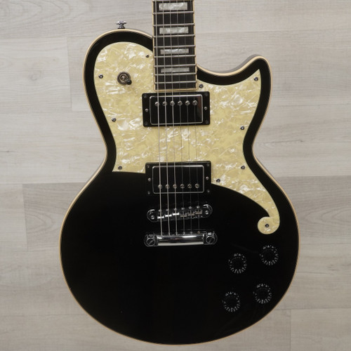Vist Large View of Product Image Which is Used D'Angelico Premier Atlantic Electric Guitar - Black - Gig Bag Included