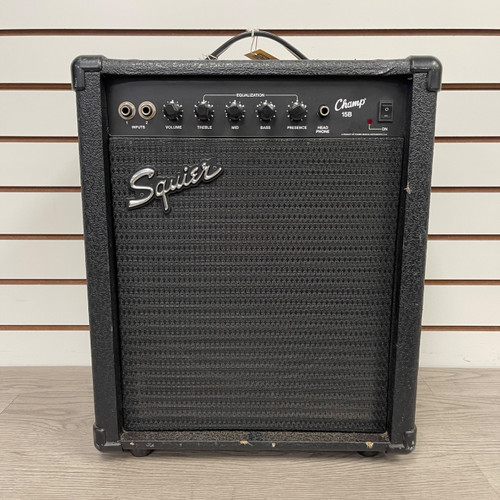 Vist Large View of Product Image Which is Used - Squier CHAMP 15B AS-IS 1 x 10 Bass Combo Amplifier 