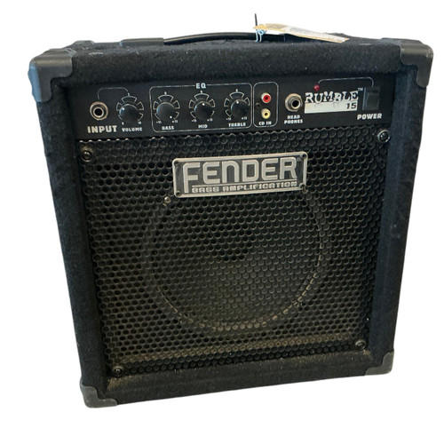 Vist Large View of Product Image Which is Used Fender RUMBLE 15 1 x 15 Bass Combo Amplifier 1 x 15