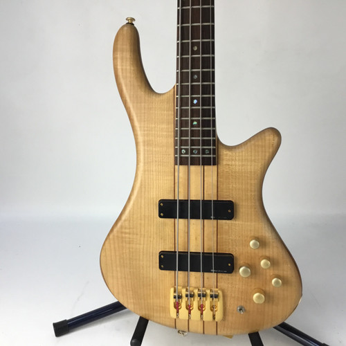 Vist Large View of Product Image Which is Used Schecter EXOTIC BASS J Type Bass Guitar Natural 4-String