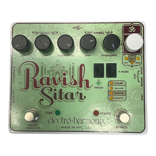 Vist Large View of Product Image Which is Used Electro Harmonix Ravish Sitar Guitar Effects Pedal