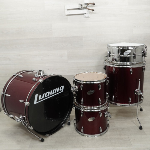 Vist Large View of Product Image Which is Used Ludwig Accent Drum Shells And Hardware Red