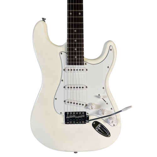Vist Large View of Product Image Which is Used Brandless S Type  Electric Guitar - White