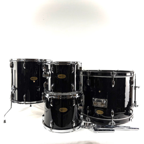 Vist Large View of Product Image Which is Used Groove Percussion 4 piece Drum Shell Kit Black
