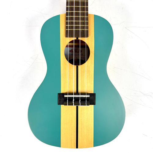 Vist Large View of Product Image Which is Used Kala Surf Series Wipeout Concert Ukulele Blue