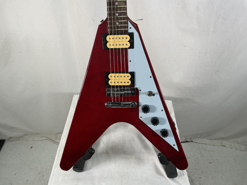 Vist Large View of Product Image Which is Used Cort FLYING V LAWSUITE Vintage Pointy Electric Guitar Red 6-String