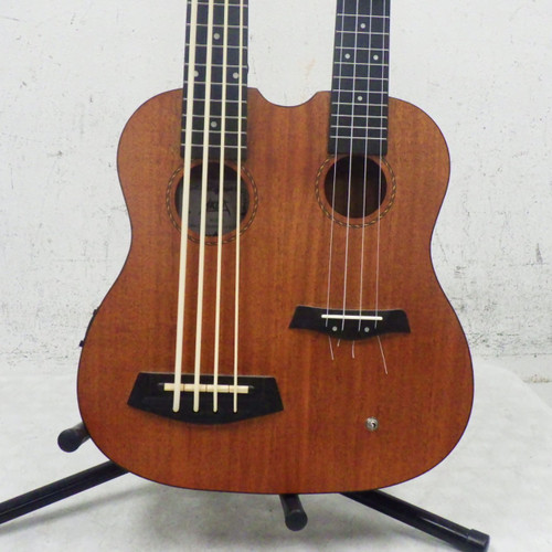 Vist Large View of Product Image Which is Used Aklot Double Neck Ukulele  Natural