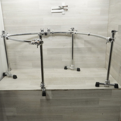 Vist Large View of Product Image Which is Used Gibraltar 3-side Drum Rack With 4 Leg Posts