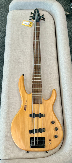 Vist Large View of Product Image Which is Used Hohner B BASS V P Type Bass Guitar Wood 5-String