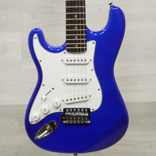 Vist Large View of Product Image Which is Used SX Vtg Series Left Handed Electric Guitar Blue
