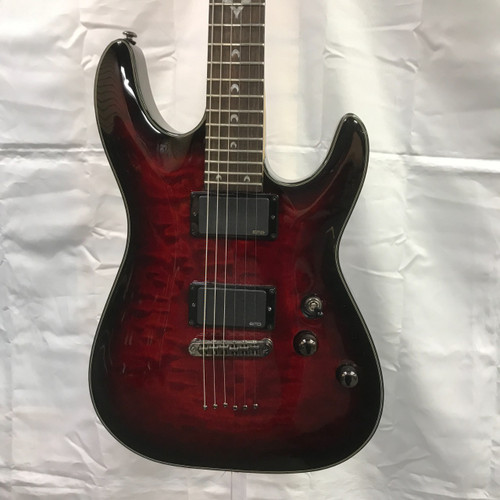 Vist Large View of Product Image Which is Used Schecter HELLRAISER DLX Double Cut Electric Guitar Red 6-String