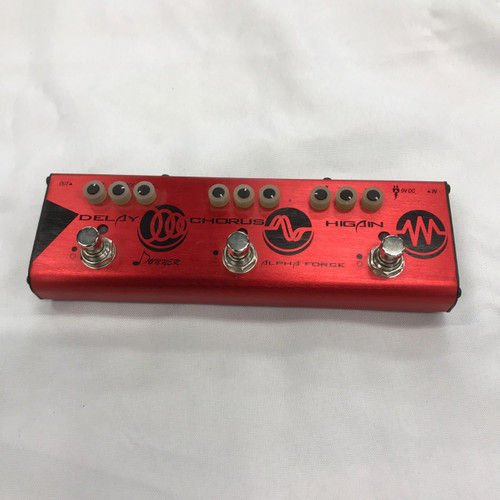 Vist Large View of Product Image Which is Used Donner ALPHA FORCE DELAY/CHORUS/DIST Multi-FX Pedal
