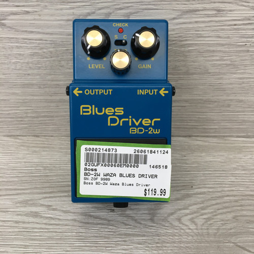 Vist Large View of Product Image Which is Used Boss BD-2W WAZA BLUES DRIVER Overdrive Pedal