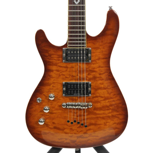 Vist Large View of Product Image Which is Used Ibanez SZ520QML Modern Metal Electric Guitar Amber 6-String