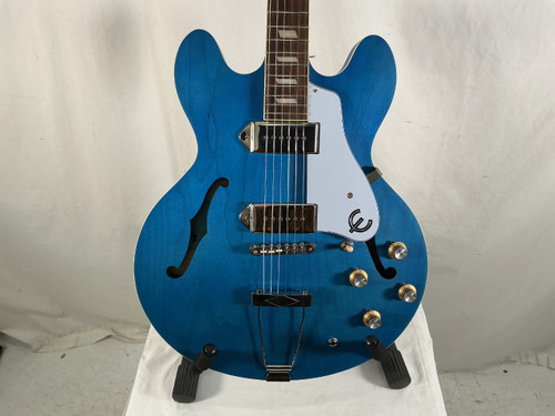 Vist Large View of Product Image Which is Used Epiphone CASINO WORN Semi-Hollow Electric Guitar Blue 6-String