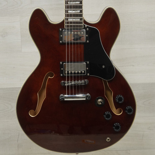 Vist Large View of Product Image Which is Used Firefly JSN338 Semi-hollow Electric Guitar Brown