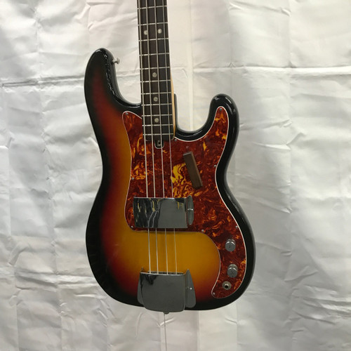 Vist Large View of Product Image Which is Used Kingston P BASS STYLE Vintage P Type Bass Guitar Sunburst 4-String