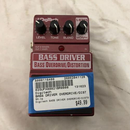 Vist Large View of Product Image Which is Used Digitech BASS DRIVER OVERDRIVE/DISTORTION Overdrive Pedal