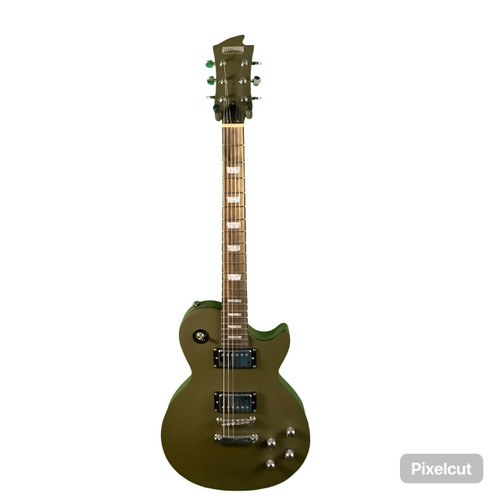 Vist Large View of Product Image Which is Used Hardluck Kings BOSSMAN HLK KUSTOM LP Type Electric Guitar Green 6-String