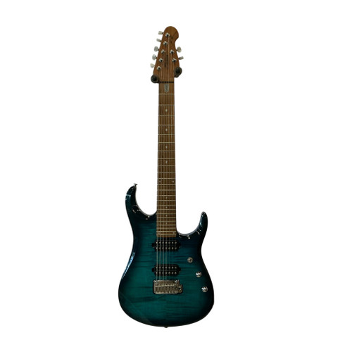 Vist Large View of Product Image Which is Used Sterling by Ernie Ball JP70 JOHN PETRUCCI Pointy Electric Guitar Green 7-String