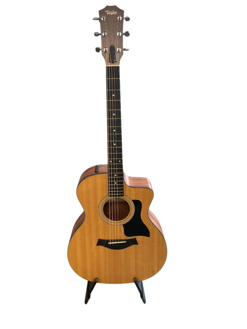Vist Large View of Product Image Which is Used Taylor 114CE Solid Top Acoustic Guitar Wood