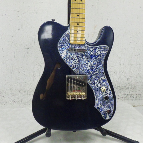 Vist Large View of Product Image Which is Used Squier Modified 72 Thinline Telecaster Vintage T Type Electric Guitar Blue 6-String