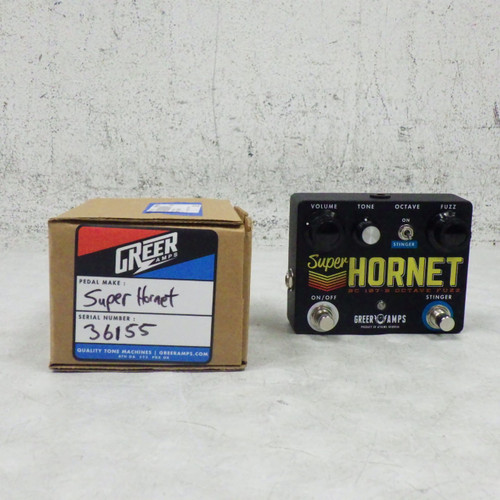Vist Large View of Product Image Which is Used Greer Amps SUPER HORNET Fuzz Pedal