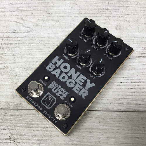 Vist Large View of Product Image Which is Used Redbeard Effects Honey Badger Octave Fuzz Pedal