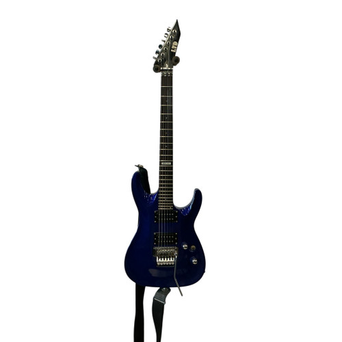 Vist Large View of Product Image Which is Used LTD MH-100 Modern Metal Electric Guitar Blue 6-String