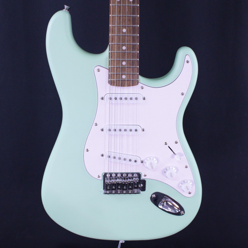 Vist Large View of Product Image Which is Used Squier STRAT S Type Electric Guitar Green 6-String