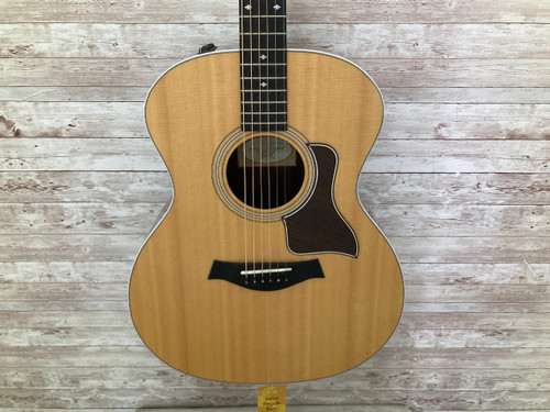 Vist Large View of Product Image Which is Used Taylor 214e DLX Solid Top Acoustic Guitar