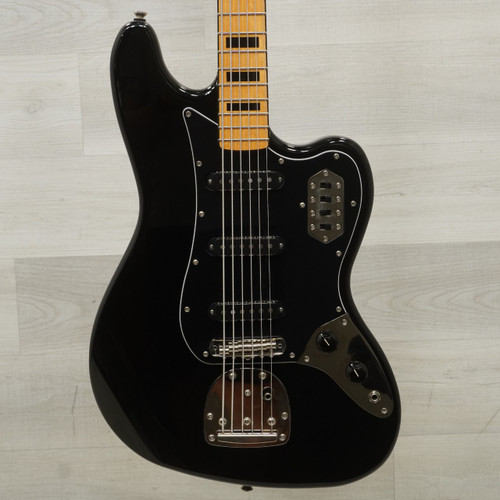 Vist Large View of Product Image Which is Used Squier Classic Vibe Bass VI Guitar Black
